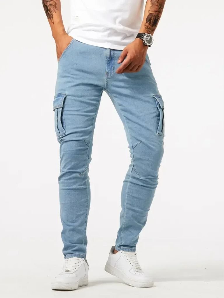 Denim Jeans Cargo Trousers