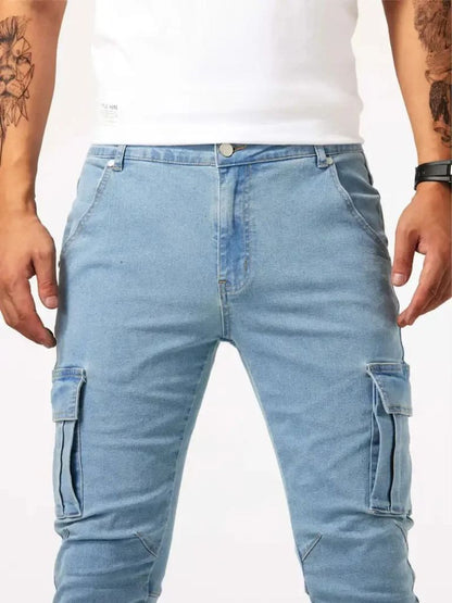 Denim Jeans Cargo Trousers